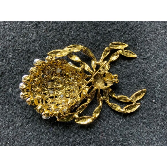 Spider Rhinestone LARGE Brooch - Picture 5 of 7